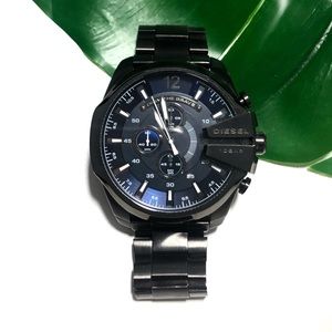 Diesel Men’s Chronograph Mega Chief Black Watch